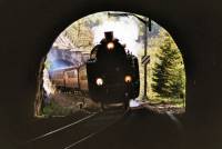TKt48 188 dans les tunnels au dessous de Noiraigue pour le trains sp�cial de l'assembl�e g�n�rale du HECH, le 21.04.2007
