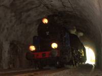 TKt48 188 dans les tunnels au dessous de Noiraigue pour le trains sp�cial de l'assembl�e g�n�rale du HECH, le 21.04.2007