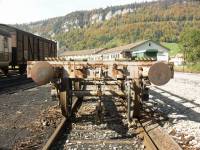 Le X ex TRN pr�t au transport, une fois son plancher d�mont�