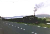 Apr�s la circulation du dernier train r�gulier, nous sommes immobilis�s en pleine voie en attendant de pouvoir filmer le train en marche